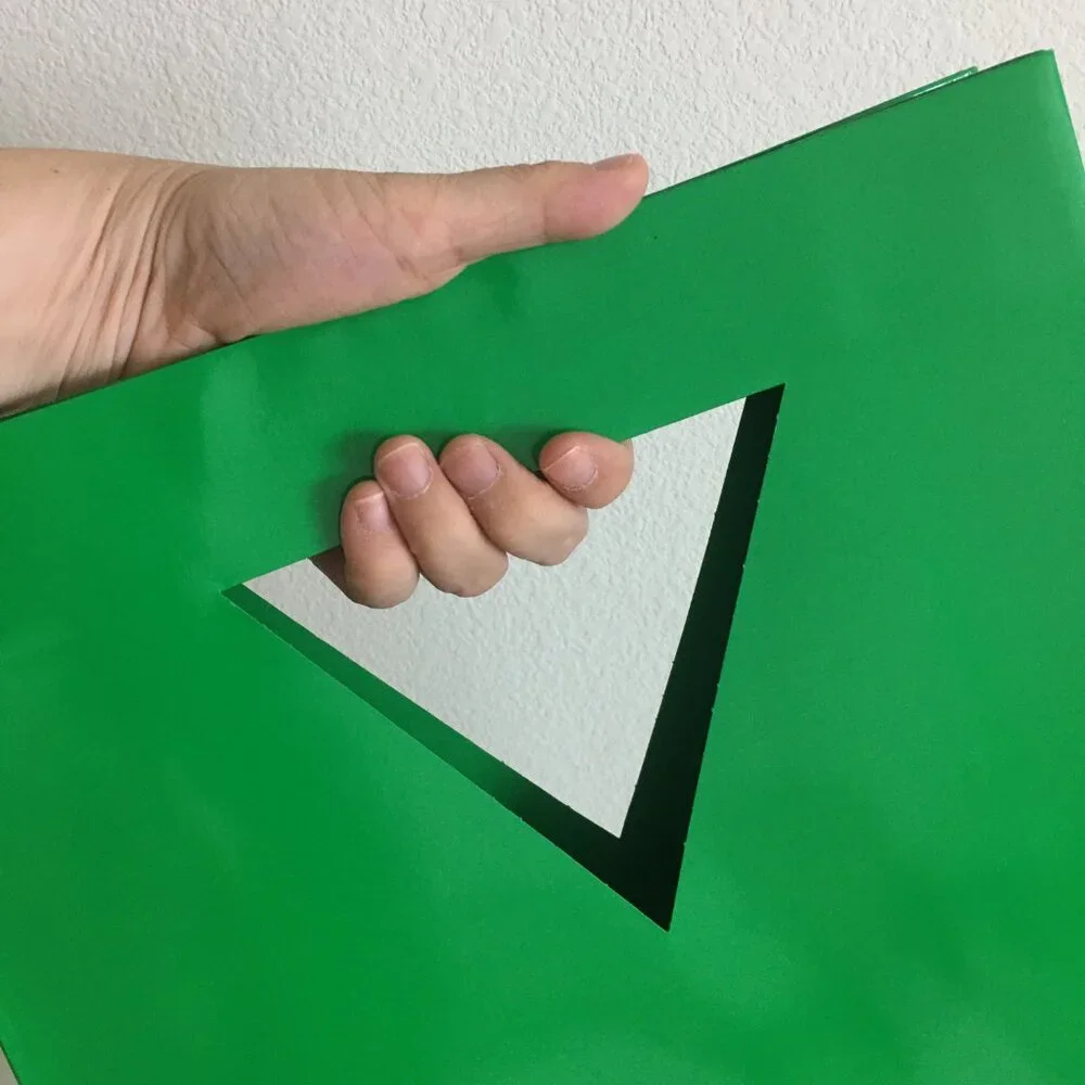 Bottega Veneta Green Logo Shopping Paper Bag – 100% Authentic